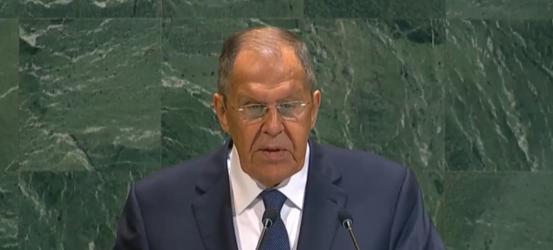 Министр иностранных дел РФ выступает на общих дебатах Генассамблеи ООН.