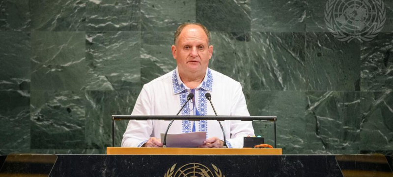 Постпред Республики Молдова при ООН обращается к Генассамблее. 