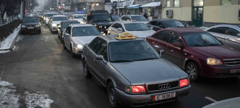Пробки в центре Бишкека.