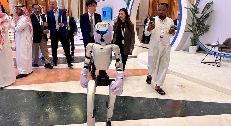 В зале конференции ЮНИДО.