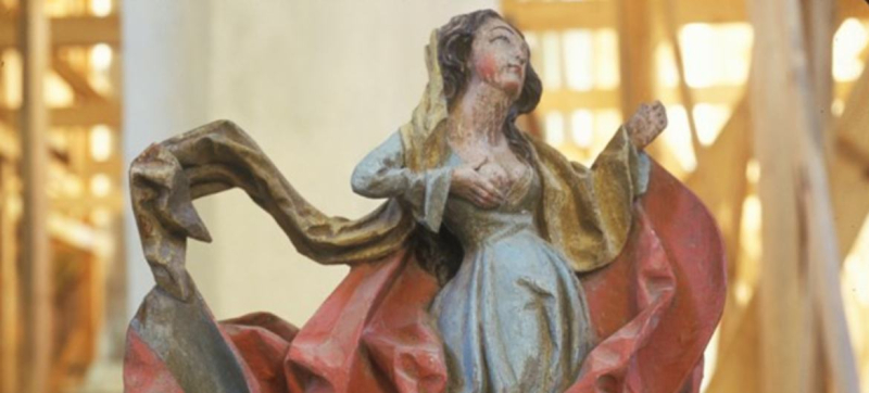 Один из экспонатов музея похищенных культурных ценностей ЮНЕСКО – статуэтка из Эстонии.