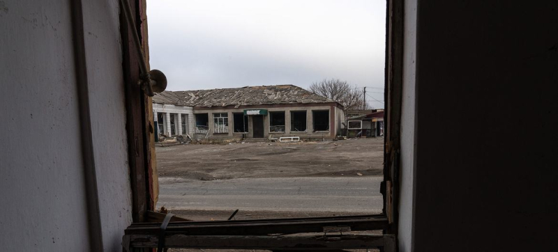 Разрушения в Донецкой области. (Архив)