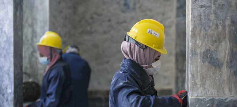 Работы по восстановлению культурного наследия в Мосуле.