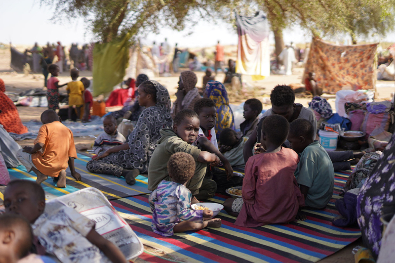 Лагерь для перемещенных лиц в Судане.